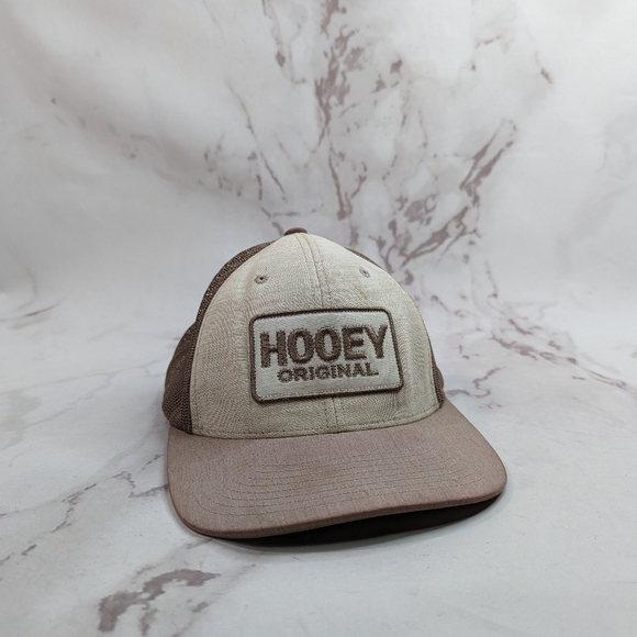 Hooey Trucker Hat Snap Back Mesh Brown White Original Classic O Embroide… - Picture 1 of 9